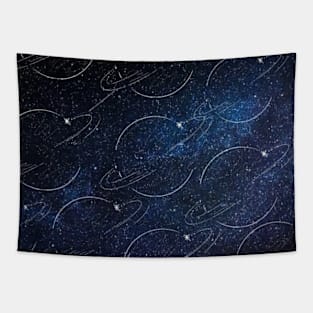 Planet pattern Tapestry