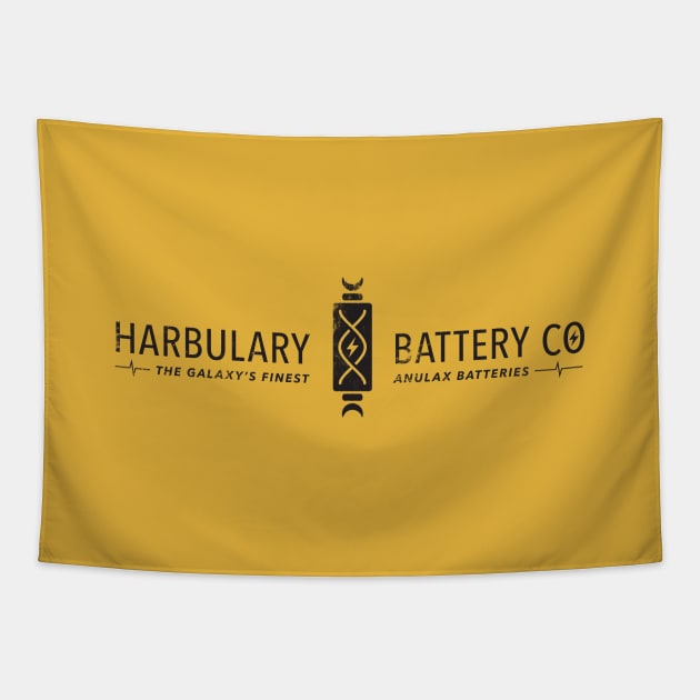 Harbulary Battery Co - Galaxy's Finest Anulax Batteries T-Shirt (Distressed) Tapestry by Go Mouse Scouts