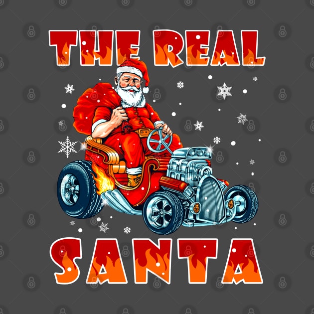 The Real Santa Driving The Hot Rod Car by beelz