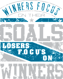 WINNERS FOCUS ON THEIR GOALS Magnet