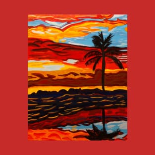 Sunset Palms By Scott Hulderson T-Shirt