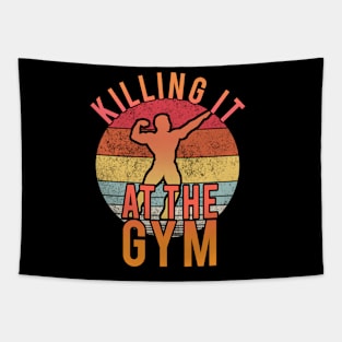 Killing it at the gym Tapestry