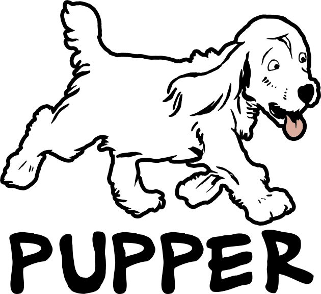 Pupper Kids T-Shirt by SandraKC