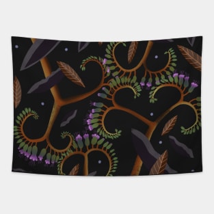 dark botanical dream Tapestry