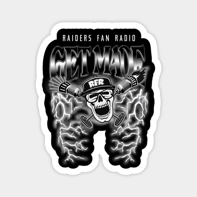 Get Made Lightning RFR Magnet by Raiders Fan Radio swag!