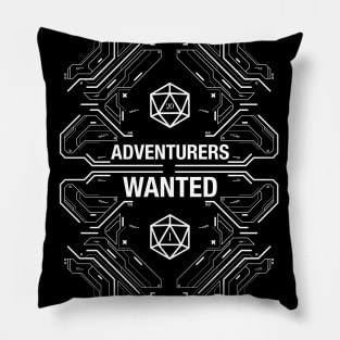 Futuristic Roll High or Die Trying Polyhedral Dice Pillow