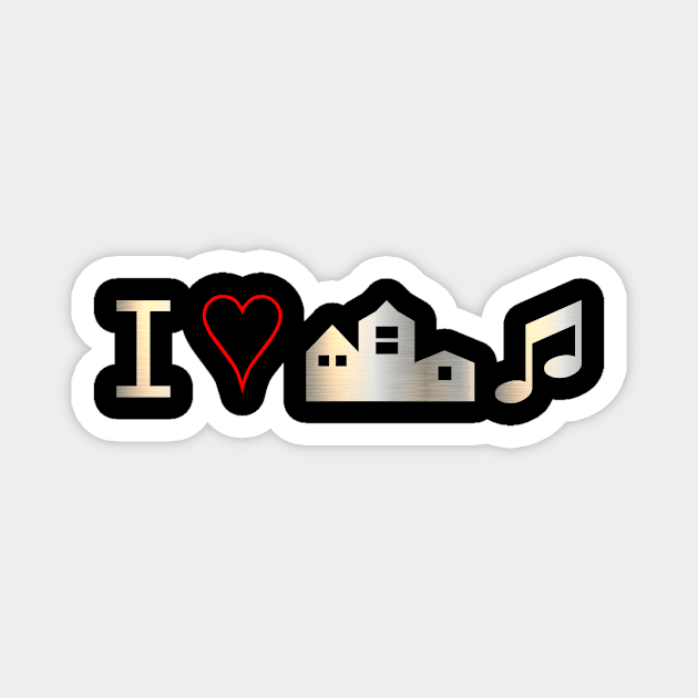 i love music Magnet by Vox & Lux