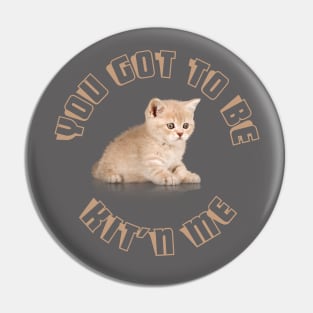 You Got To Be Kit'n Me Pin