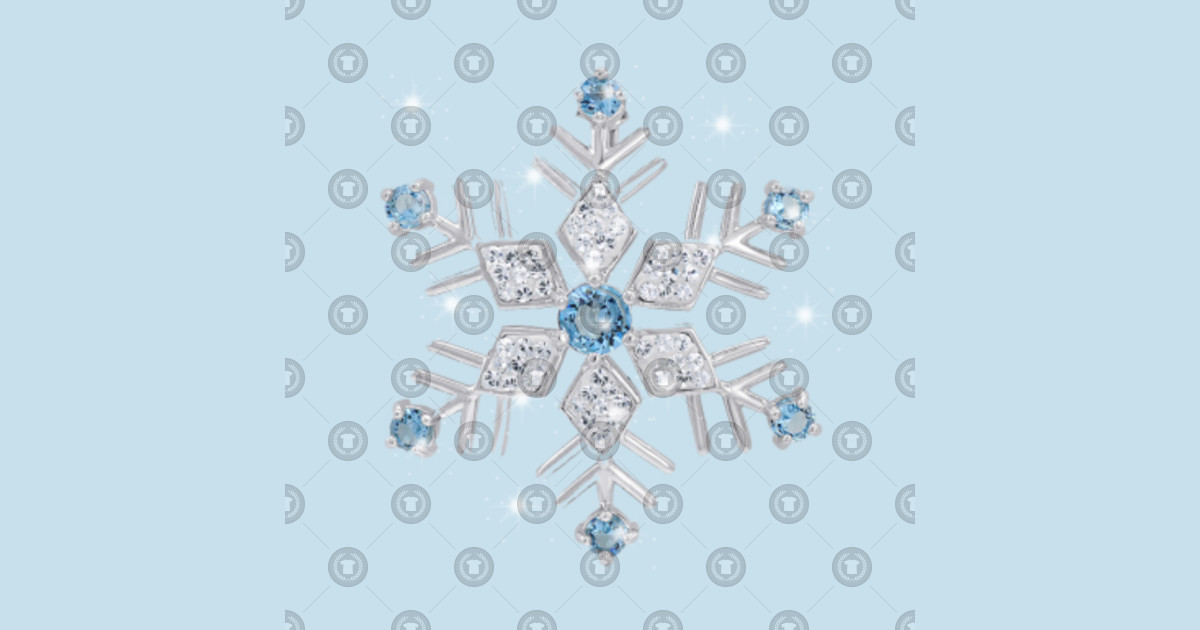 christmas winter crystal snowflake snowflake long snowflake watermark