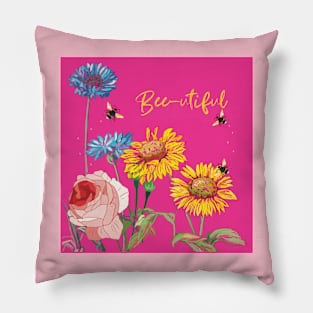 Bee-utiful Bees & Flowers Pillow