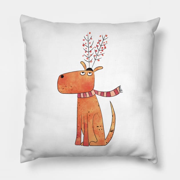 The Antler Hat Pillow by NicSquirrell