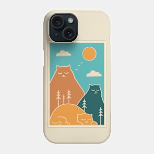 Cats nature mountains Phone Case