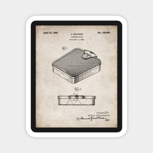 Bathroom Scale Patent - Housewarming Bathroom Art - Antique Magnet
