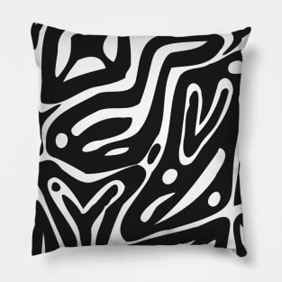 Abstract madness - riddle Pillow