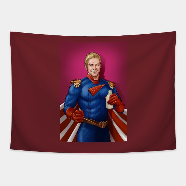 Homelander Tapestry by FangArt21