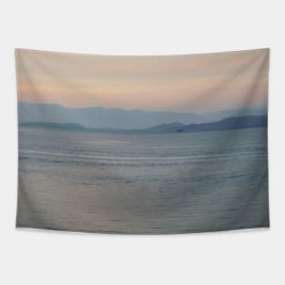 Sunset in Greece Tapestry