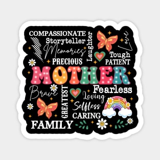 Retro Mother, She is Mom, Blessed Mom, Mom, Mom Life, Mothers Day Magnet