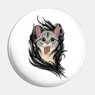 Cute Cat from Darkness Pin