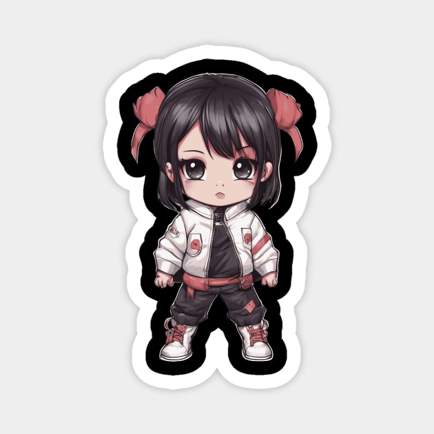 Snuggle Cuddly Cuties Kawaii Girl Magnet by animegirlnft