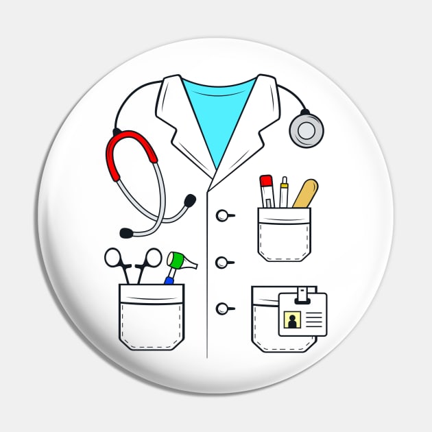 Doctor Medical Costume Pin by samshirts