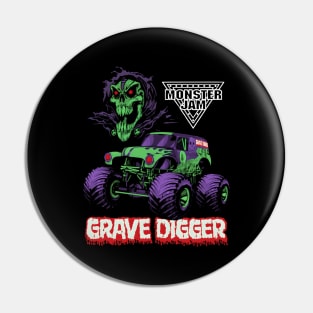 Monster Jam Grave Digger Monster Truck Pin