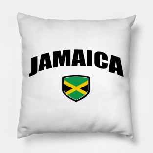 Jamaican National Flag Shield Pillow