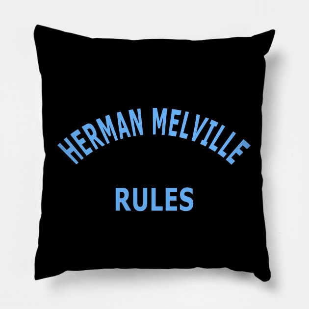 Herman Melville Rules Pillow by Lyvershop