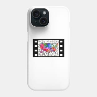 US Map Mosaic Phone Case