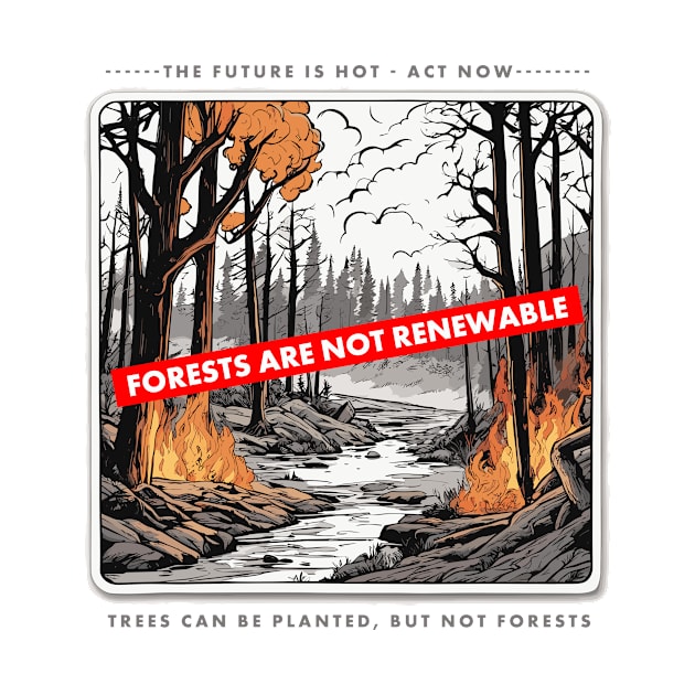 Forests are not renewable by Kingrocker Clothing