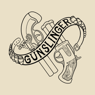 Gunslinger Class - Black Design T-Shirt