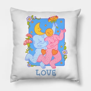 Moon and Sun Love Pillow