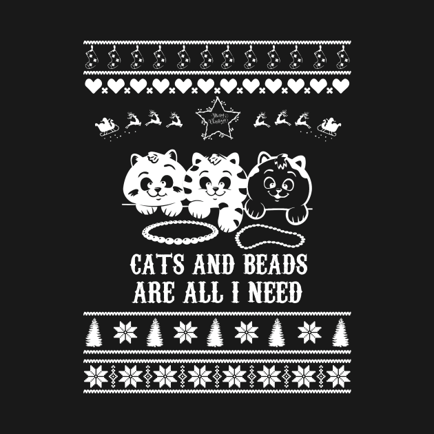 Merry Christmas CATS AND BEADS by bryanwilly