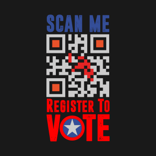 Register To Vote QR Code Tee T-Shirt