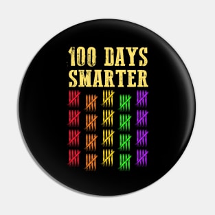 100 Days Smarter School Pin