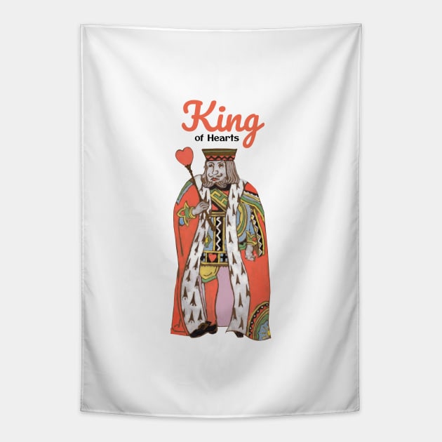 Ancient King of Hearts Tapestry by KewaleeTee