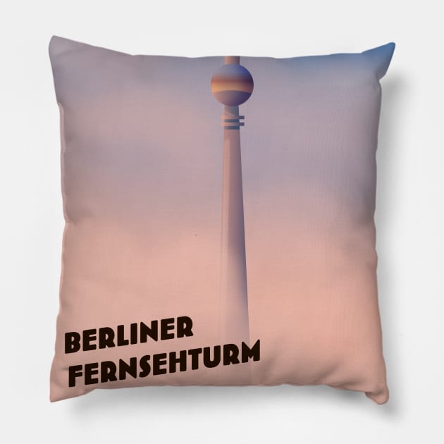 Berliner Fernsehturm Pillow by nickemporium1