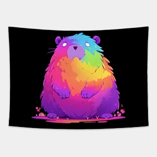 rainbow beaver Tapestry