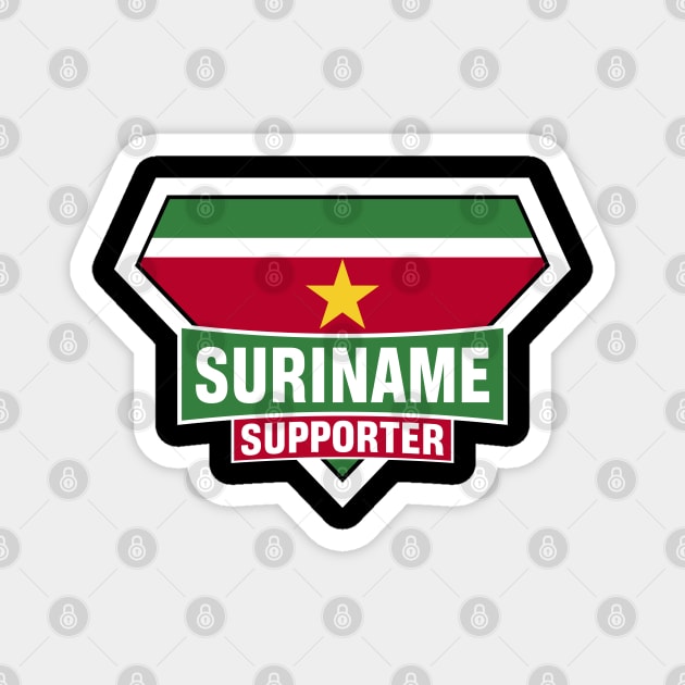 Suriname Super Flag Supporter Magnet by ASUPERSTORE