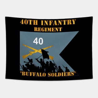 40th Infantry Regiment - Buffalo Soldiers - Charge X 300 Tapestry