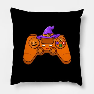 Pumpkin Game Controller Costume Funny Halloween Gamer Boys Pillow