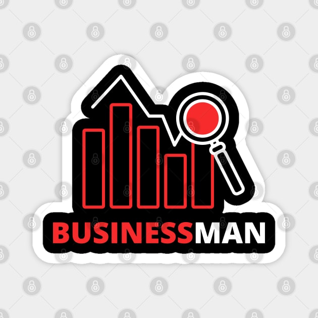 Business man Magnet by dmerchworld