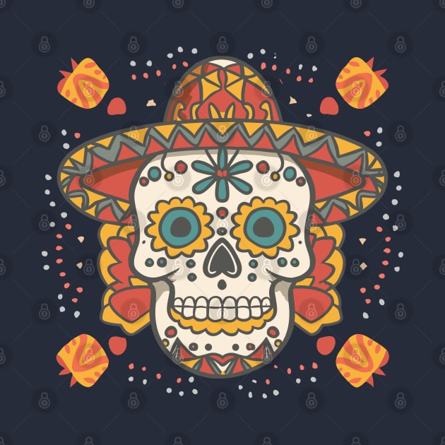 cinco de mayo skull graphic by YuriArt