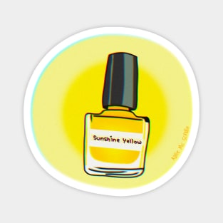 Sunshine Yellow Nail Polish Magnet