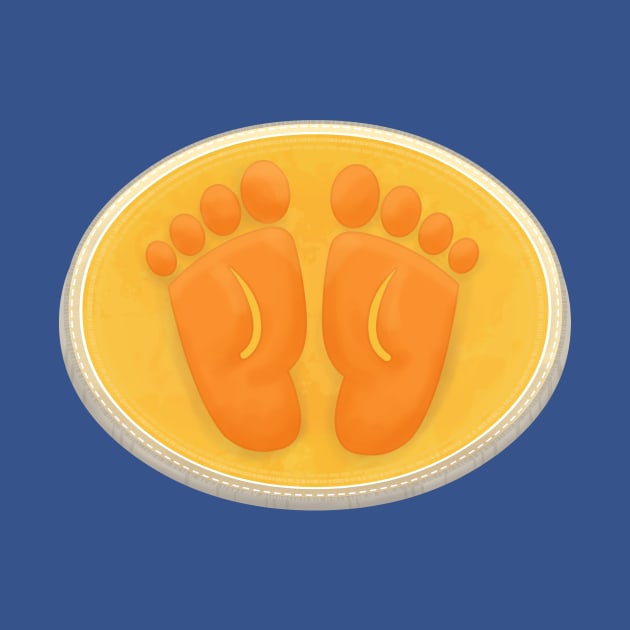 'THE BAREFOOT BANDITS' FEET LOGO by mukpuddy