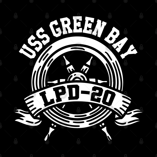 Uss Green Bay Lpd-20 Ship Helm Wheel by BramCrye