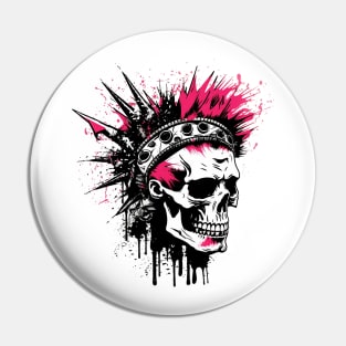 Punk Skull Pin