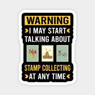 Warning Stamp Collecting Stamps Philately Philatelist Magnet