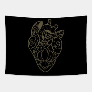 Traditional Heart Tapestry