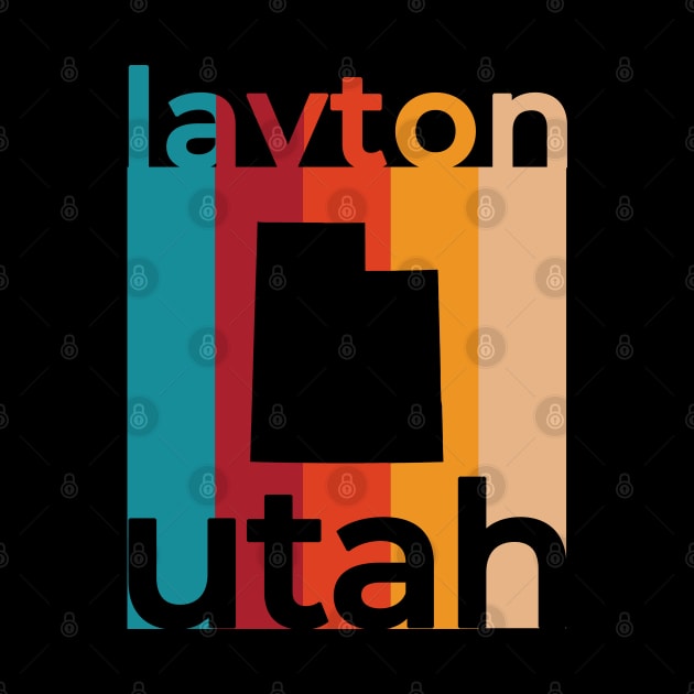 Layton Utah Retro by easytees