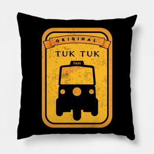 Vintage Tuk Tuk Bangkok Pillow